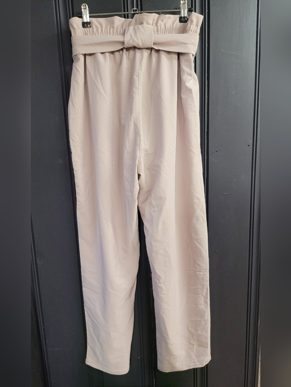 Grace Karin High-Waist Paperbag Tie-Waist in bushy lavendar - Picture 2 of 6